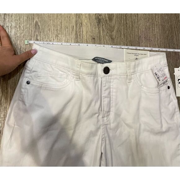 Christopher & Banks Signature Slimming White 8 Petite Ankle Jeans New - Picture 7 of 8